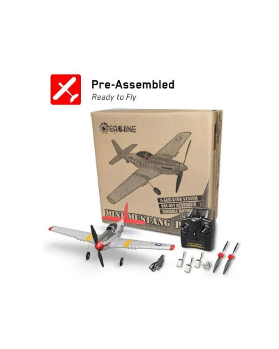 Радиоуправляемый самолет Volantex RC P51D 400мм 2.4G 4ch LiPo RTF with Gyro