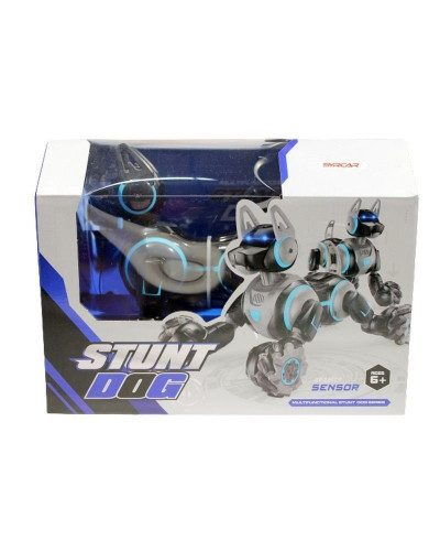 Робот собака-перевертыш SYRCAR 666-800A Stunt Dog с пультом в виде наручных часов