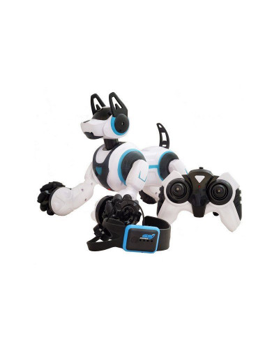 Робот собака-перевертыш SYRCAR 666-800A Stunt Dog с пультом в виде наручных часов