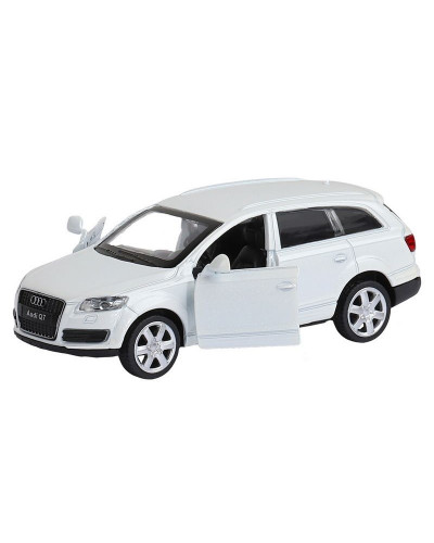 Машина "АВТОПАНОРАМА" Audi Q7, белый, 1/43, инерция, в/к 17,5*12,5*6,5 см