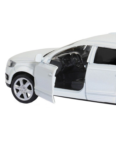 Машина "АВТОПАНОРАМА" Audi Q7, белый, 1/43, инерция, в/к 17,5*12,5*6,5 см