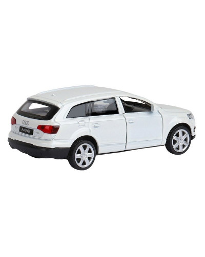 Машина "АВТОПАНОРАМА" Audi Q7, белый, 1/43, инерция, в/к 17,5*12,5*6,5 см