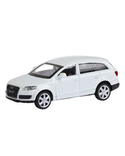 Машина "АВТОПАНОРАМА" Audi Q7, белый, 1/43, инерция, в/к 17,5*12,5*6,5 см