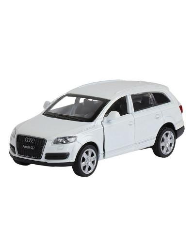 Машина "АВТОПАНОРАМА" Audi Q7, белый, 1/43, инерция, в/к 17,5*12,5*6,5 см