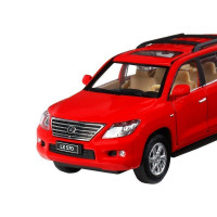 Машина "АВТОПАНОРАМА" Lexus LX570, красный, 1/32, свет, звук, инерция, в/к 17,5*13,5*9 см