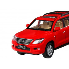 Машина "АВТОПАНОРАМА" Lexus LX570, красный, 1/32, свет, звук, инерция, в/к 17,5*13,5*9 см