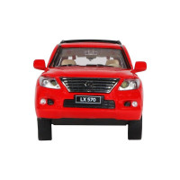 Машина "АВТОПАНОРАМА" Lexus LX570, красный, 1/32, свет, звук, инерция, в/к 17,5*13,5*9 см