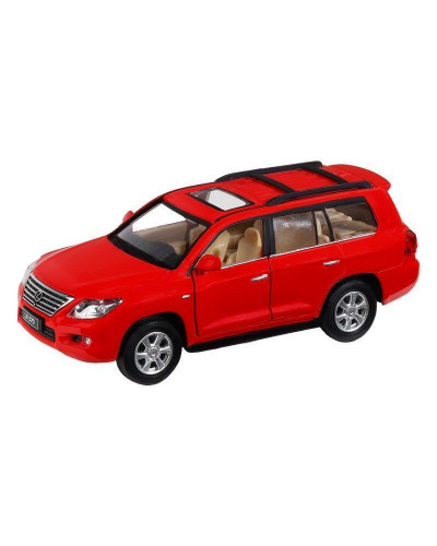 Машина "АВТОПАНОРАМА" Lexus LX570, красный, 1/32, свет, звук, инерция, в/к 17,5*13,5*9 см