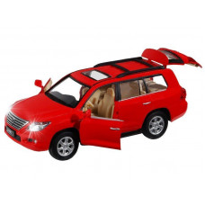 Машина "АВТОПАНОРАМА" Lexus LX570, красный, 1/32, свет, звук, инерция, в/к 17,5*13,5*9 см