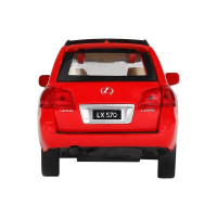 Машина "АВТОПАНОРАМА" Lexus LX570, красный, 1/32, свет, звук, инерция, в/к 17,5*13,5*9 см