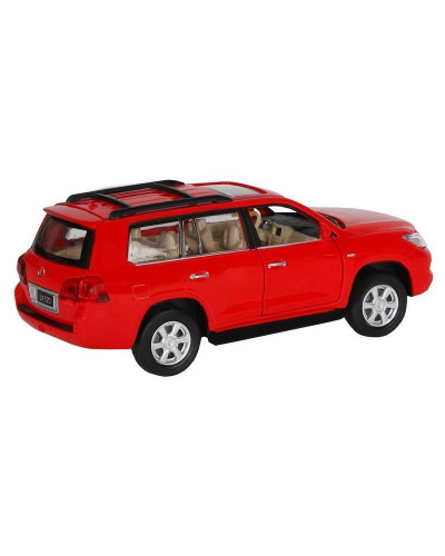 Машина "АВТОПАНОРАМА" Lexus LX570, красный, 1/32, свет, звук, инерция, в/к 17,5*13,5*9 см
