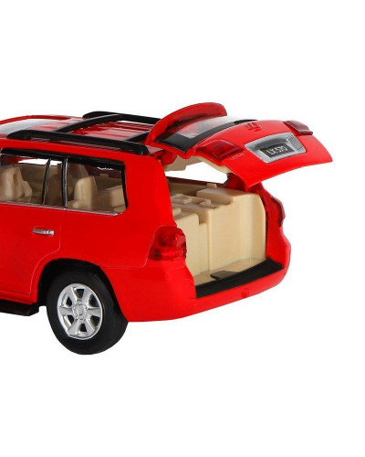Машина "АВТОПАНОРАМА" Lexus LX570, красный, 1/32, свет, звук, инерция, в/к 17,5*13,5*9 см