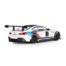 Машина "АВТОПАНОРАМА" BMW M6 GT3, белый, 1/24, свет, звук, в/к 24,5*12,5*10,5 см