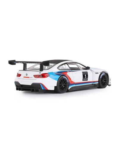 Машина "АВТОПАНОРАМА" BMW M6 GT3, белый, 1/24, свет, звук, в/к 24,5*12,5*10,5 см