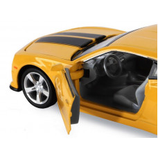 Машина "АВТОПАНОРАМА" Chevrolet Camaro SS, желтый, 1/32, свет, звук, инерция, в/к 17,5*13,5*9 см