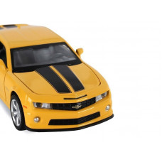 Машина "АВТОПАНОРАМА" Chevrolet Camaro SS, желтый, 1/32, свет, звук, инерция, в/к 17,5*13,5*9 см