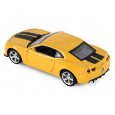 Машина "АВТОПАНОРАМА" Chevrolet Camaro SS, желтый, 1/32, свет, звук, инерция, в/к 17,5*13,5*9 см