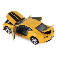 Машина "АВТОПАНОРАМА" Chevrolet Camaro SS, желтый, 1/32, свет, звук, инерция, в/к 17,5*13,5*9 см