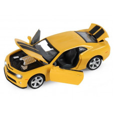 Машина "АВТОПАНОРАМА" Chevrolet Camaro SS, желтый, 1/32, свет, звук, инерция, в/к 17,5*13,5*9 см
