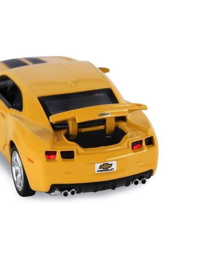 Машина "АВТОПАНОРАМА" Chevrolet Camaro SS, желтый, 1/32, свет, звук, инерция, в/к 17,5*13,5*9 см