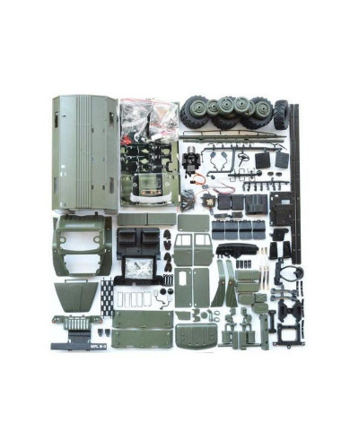 Радиоуправляемая машина WPL УРАЛ с тентом (зеленый) 6WD 2.4G 1/16 KIT