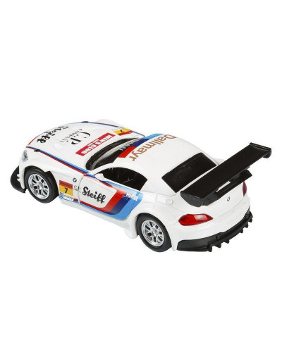 Машина "АВТОПАНОРАМА" BMW Z4 GT3, 1/38, белый, инерция, откр. двери, в/к 17,5*12,5*6,5 см