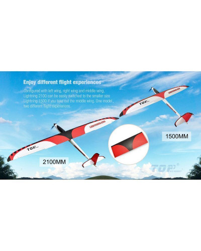 Радиоуправляемый планер Top RC Lightning 2100 (Propeller Power System) 2100мм KIT