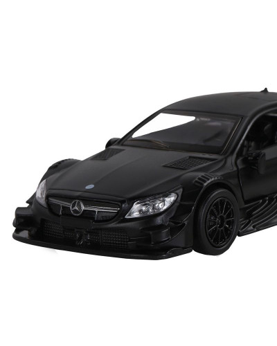 Машина "АВТОПАНОРАМА" Mercedes-AMG C 63 DTM, черный матовый, 1/43, инерция, в/к 17,5*12,5*6,5 см