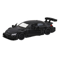 Машина "АВТОПАНОРАМА" Mercedes-AMG C 63 DTM, черный матовый, 1/43, инерция, в/к 17,5*12,5*6,5 см