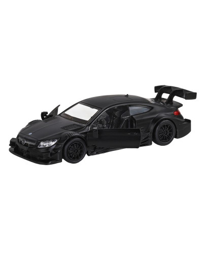 Машина "АВТОПАНОРАМА" Mercedes-AMG C 63 DTM, черный матовый, 1/43, инерция, в/к 17,5*12,5*6,5 см