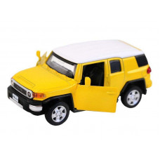 Машина "АВТОПАНОРАМА" Toyota FJ Cruiser, желтый, 1/43, инерция, в/к 17,5*12,5*6,5 см