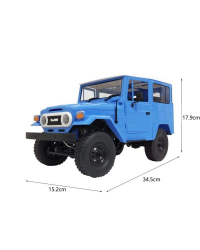 Радиоуправляемая машина WPL японский внедорожник FJ40 (голубая) 4WD 2.4G 1/16 RTR