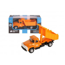 Машина "АВТОПАНОРАМА" "Самосвал", оранжевый, 1/52, инерция, в/к 16,1*6,1*8,4