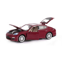 Машина "АВТОПАНОРАМА" Porsche Panamera S, красный, 1/24, в/к 24,5*12,5*10,5 см