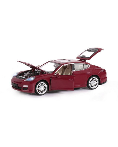 Машина "АВТОПАНОРАМА" Porsche Panamera S, красный, 1/24, в/к 24,5*12,5*10,5 см