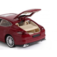 Машина "АВТОПАНОРАМА" Porsche Panamera S, красный, 1/24, в/к 24,5*12,5*10,5 см