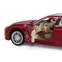 Машина "АВТОПАНОРАМА" Porsche Panamera S, красный, 1/24, в/к 24,5*12,5*10,5 см