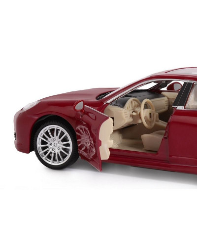 Машина "АВТОПАНОРАМА" Porsche Panamera S, красный, 1/24, в/к 24,5*12,5*10,5 см