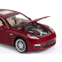 Машина "АВТОПАНОРАМА" Porsche Panamera S, красный, 1/24, в/к 24,5*12,5*10,5 см
