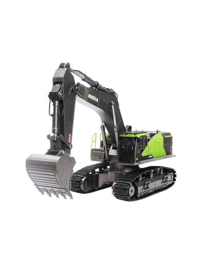 Радиоуправляемый экскаватор HUI NA TOYS 2.4G 22CH 1/14, зеленый RTR
