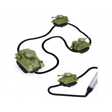 Танк GOLD LIGHT TOYS 777-006, сенсор, едет по линии