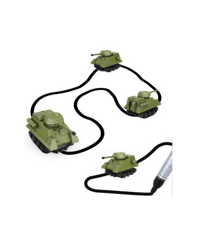 Танк GOLD LIGHT TOYS 777-006, сенсор, едет по линии