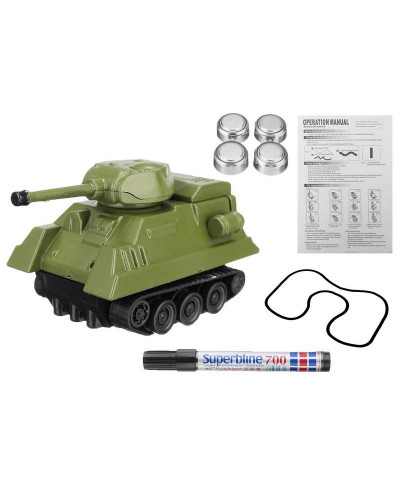 Танк GOLD LIGHT TOYS 777-006, сенсор, едет по линии
