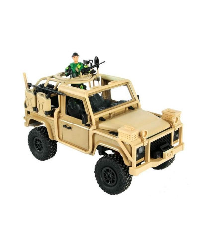 Радиоуправляемая машина MN MODEL англ. пикап Defender спецназ рейнджеров (песочн) 4WD 2.4G 1/12 RTR