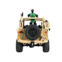 Радиоуправляемая машина MN MODEL англ. пикап Defender спецназ рейнджеров (песочн) 4WD 2.4G 1/12 RTR