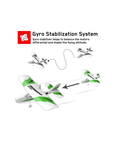 Радиоуправляемый самолет Volantex RC Trainstar Micro 200мм 2.4G 2ch LiPo RTF with Gyro