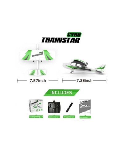 Радиоуправляемый самолет Volantex RC Trainstar Micro 200мм 2.4G 2ch LiPo RTF with Gyro