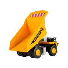 Машина "АВТОПАНОРАМА" КАРЬЕРНЫЙ САМОСВАЛ, желтый, 1/50, свет, звук, в/к 25*10*13 см