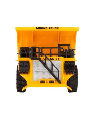 Машина "АВТОПАНОРАМА" КАРЬЕРНЫЙ САМОСВАЛ, желтый, 1/50, свет, звук, в/к 25*10*13 см