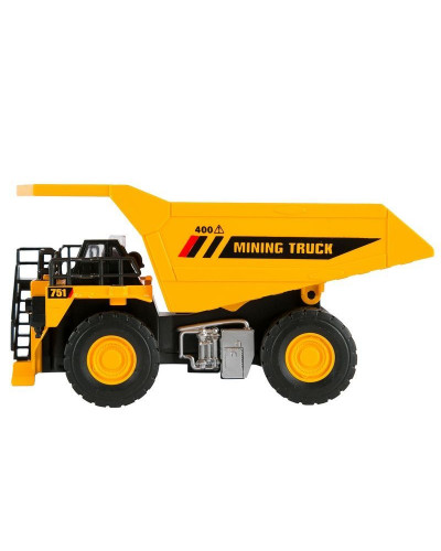 Машина "АВТОПАНОРАМА" КАРЬЕРНЫЙ САМОСВАЛ, желтый, 1/50, свет, звук, в/к 25*10*13 см